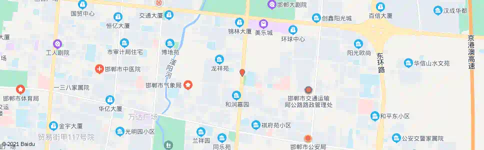 邯郸滏东大街和平路口_公交站地图_邯郸公交_妙搜公交查询2025