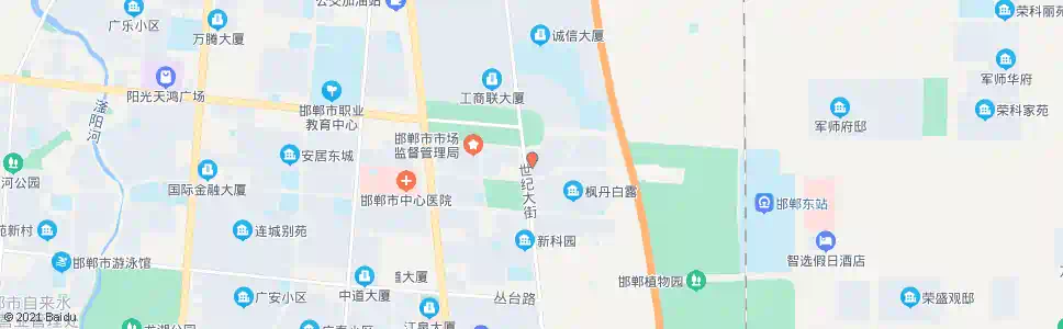 邯郸阳光鑫域广场_公交站地图_邯郸公交_妙搜公交查询2025
