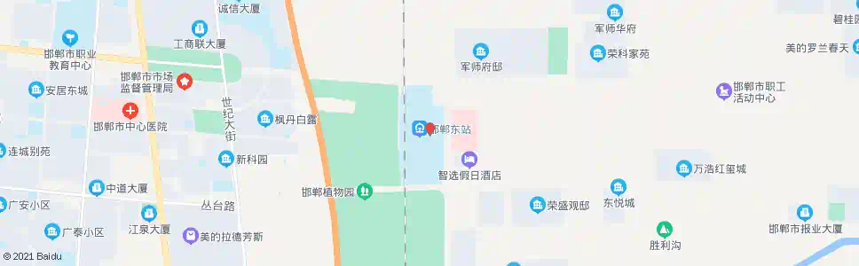 邯郸邯郸饭店_公交站地图_邯郸公交_妙搜公交查询2025