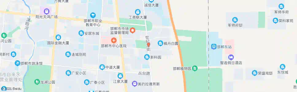 邯郸世纪大街友谊路口_公交站地图_邯郸公交_妙搜公交查询2025