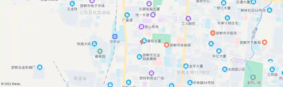 邯郸邯山街陵园路口_公交站地图_邯郸公交_妙搜公交查询2025