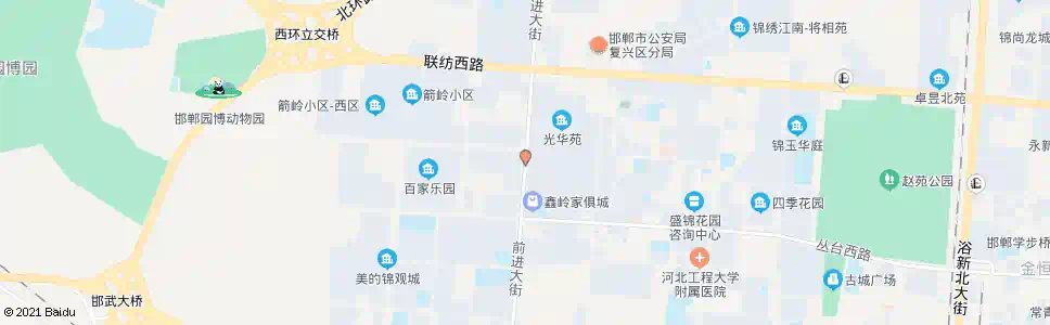 邯郸光华苑南门_公交站地图_邯郸公交_妙搜公交查询2025