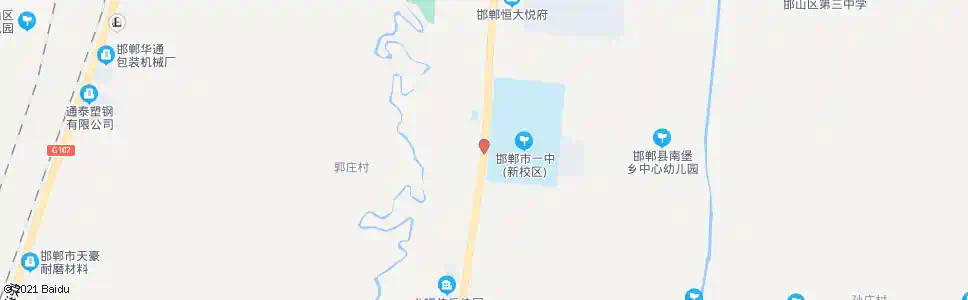邯郸新一中_公交站地图_邯郸公交_妙搜公交查询2025