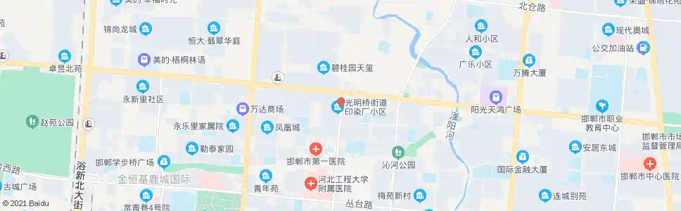 邯郸光明大街联纺路口_公交站地图_邯郸公交_妙搜公交查询2025