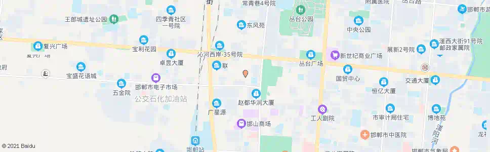 邯郸建新街口_公交站地图_邯郸公交_妙搜公交查询2025