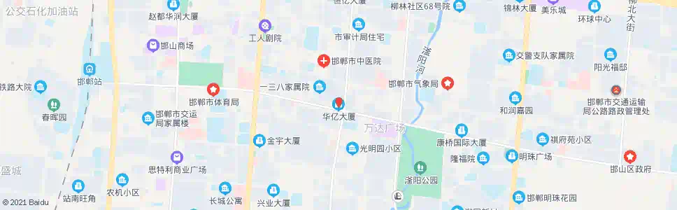 邯郸华亿大厦_公交站地图_邯郸公交_妙搜公交查询2025