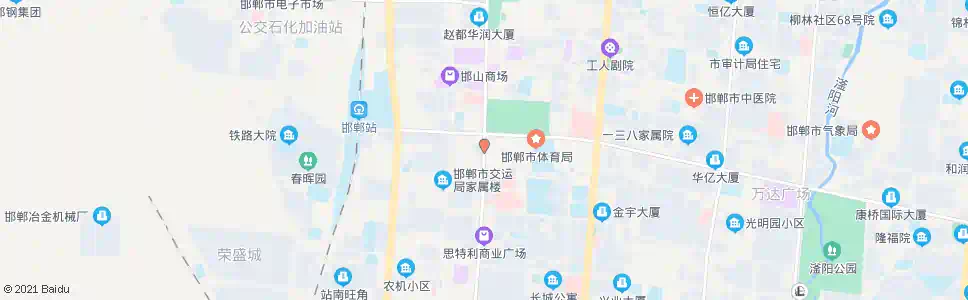 邯郸陵西大街陵园路口_公交站地图_邯郸公交_妙搜公交查询2025