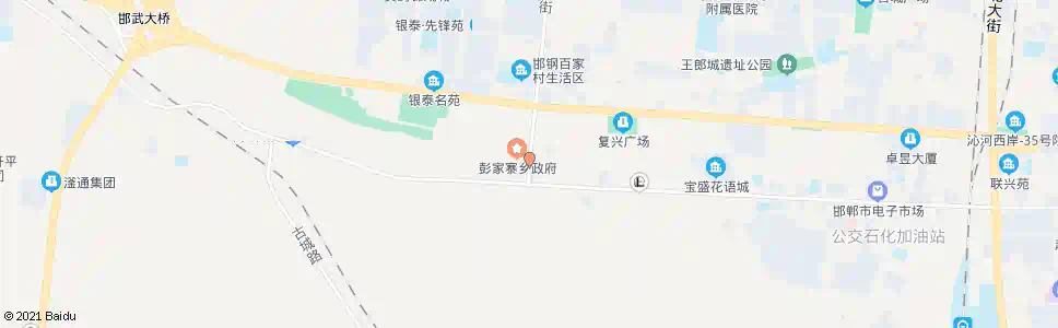邯郸前进大街复兴路口_公交站地图_邯郸公交_妙搜公交查询2025