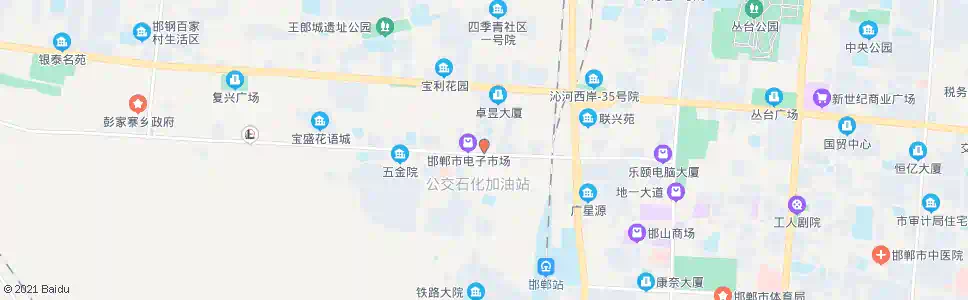 邯郸阳光三联_公交站地图_邯郸公交_妙搜公交查询2025