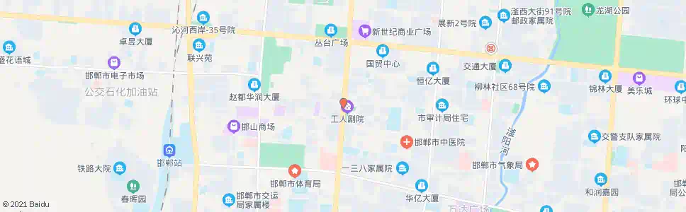 邯郸工人剧院_公交站地图_邯郸公交_妙搜公交查询2025