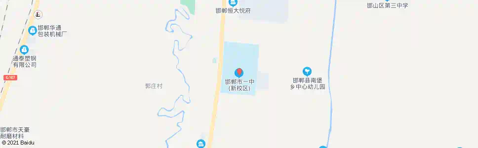 邯郸市一中学_公交站地图_邯郸公交_妙搜公交查询2025