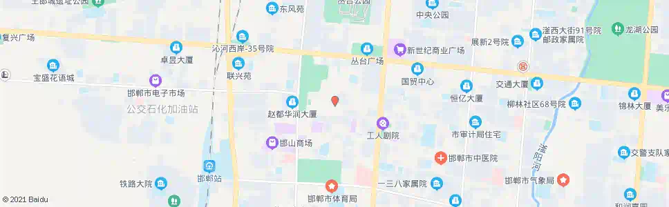 邯郸和平交易厅_公交站地图_邯郸公交_妙搜公交查询2025