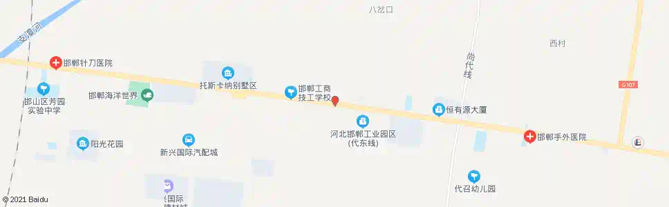 邯郸路神重汽_公交站地图_邯郸公交_妙搜公交查询2025