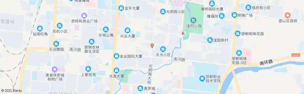邯郸光明大街水院路口_公交站地图_邯郸公交_妙搜公交查询2025