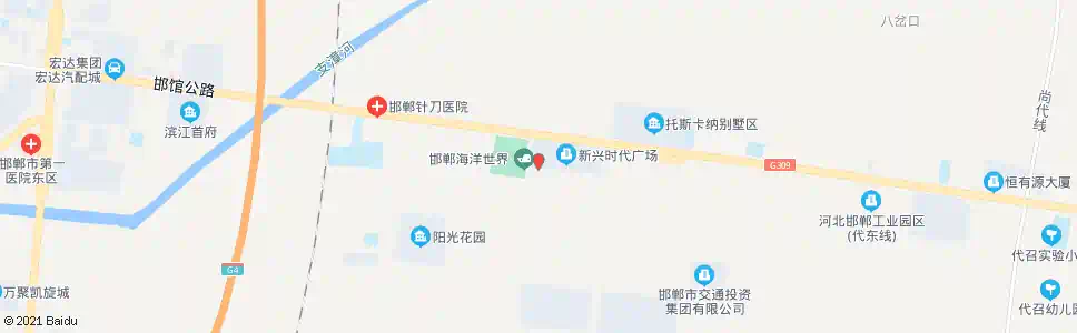 邯郸领创电脑学校_公交站地图_邯郸公交_妙搜公交查询2025