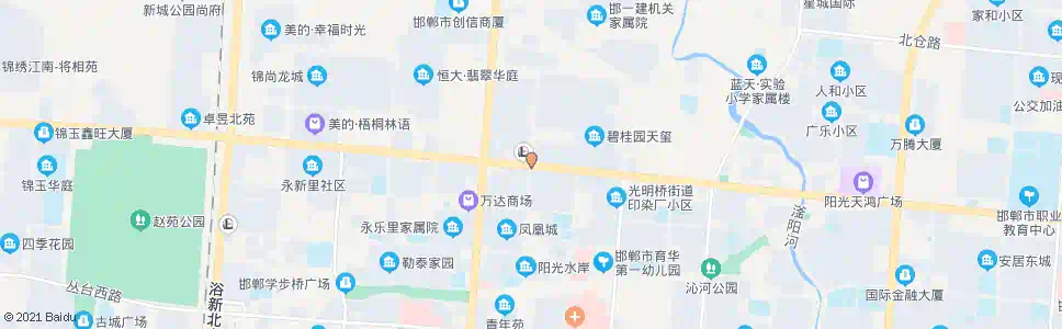 邯郸光明大街新兴街口_公交站地图_邯郸公交_妙搜公交查询2025