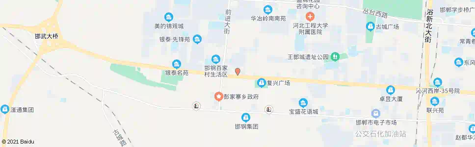 邯郸复兴区中医院_公交站地图_邯郸公交_妙搜公交查询2025
