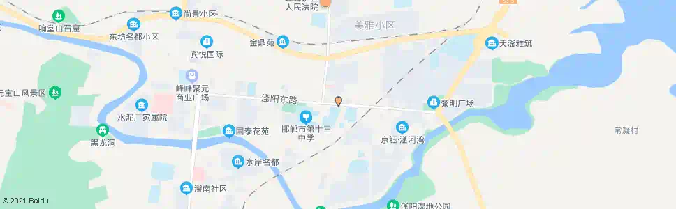 邯郸网通公司(朝阳小区)_公交站地图_邯郸公交_妙搜公交查询2025