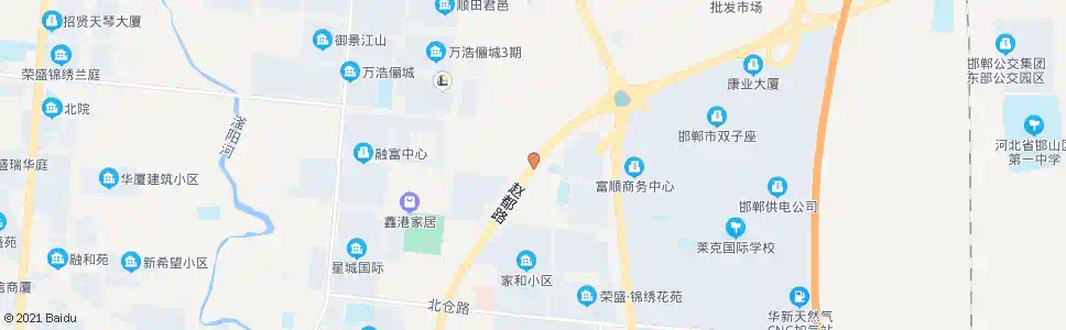 邯郸耒马台村南_公交站地图_邯郸公交_妙搜公交查询2025
