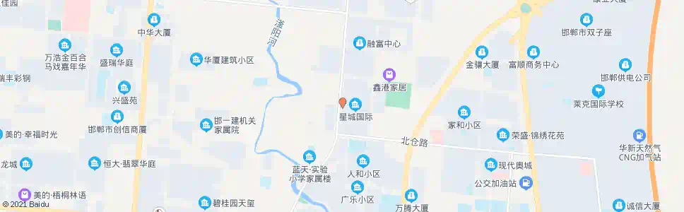邯郸星城国际西门_公交站地图_邯郸公交_妙搜公交查询2025