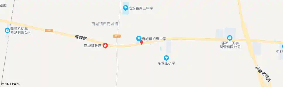 邯郸商城镇中学_公交站地图_邯郸公交_妙搜公交查询2025