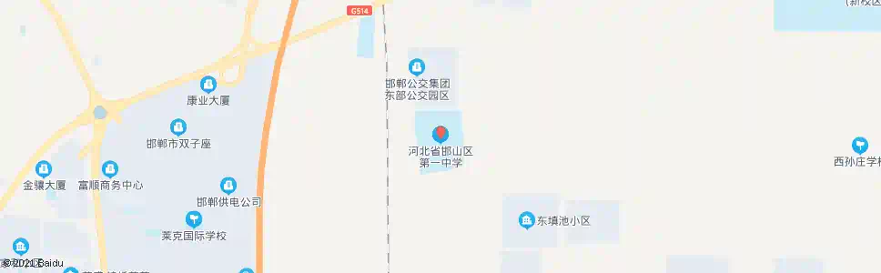邯郸第一武术学校_公交站地图_邯郸公交_妙搜公交查询2025
