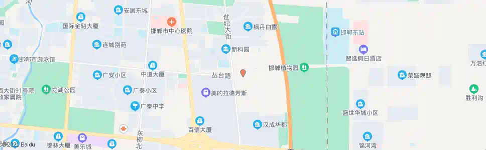邯郸丛台路世纪大街口_公交站地图_邯郸公交_妙搜公交查询2025