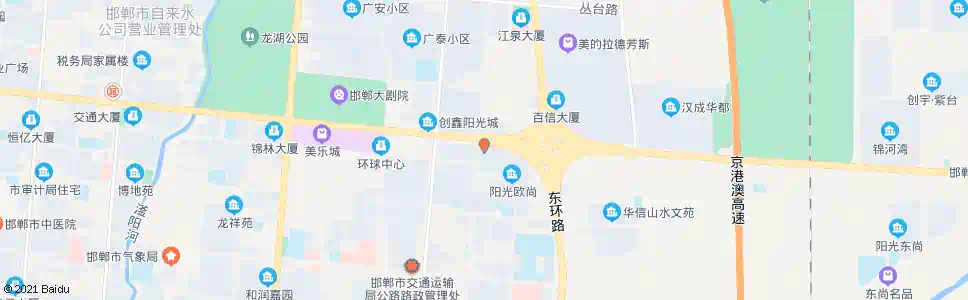 邯郸交警指挥中心_公交站地图_邯郸公交_妙搜公交查询2025