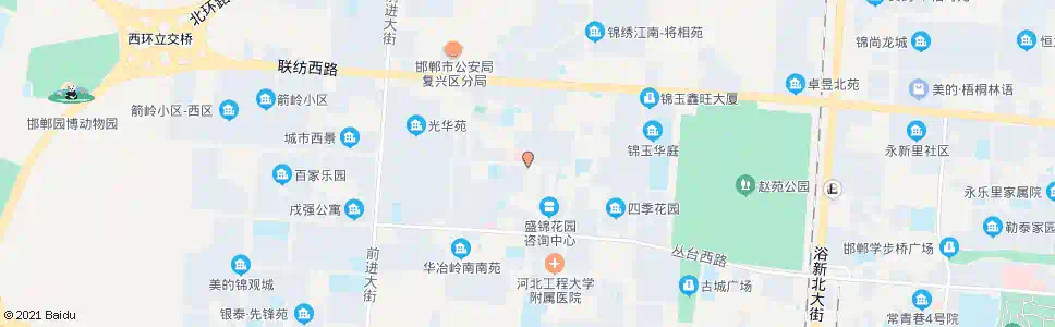邯郸岭北医院_公交站地图_邯郸公交_妙搜公交查询2025