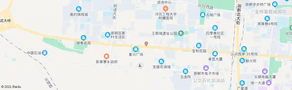 邯郸复兴区中医院复兴区检察院_公交站地图_邯郸公交_妙搜公交查询2025
