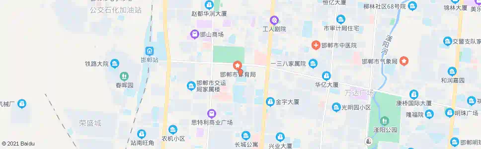 邯郸体育场_公交站地图_邯郸公交_妙搜公交查询2025