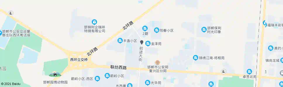 邯郸前进大街北仓路口_公交站地图_邯郸公交_妙搜公交查询2025