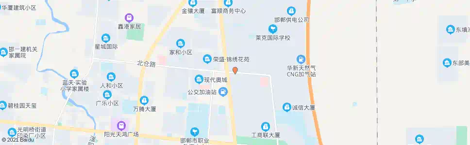 邯郸东环北仓路口_公交站地图_邯郸公交_妙搜公交查询2025