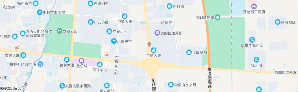 邯郸东环路人民路口_公交站地图_邯郸公交_妙搜公交查询2025