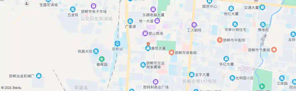 邯郸邯山小学_公交站地图_邯郸公交_妙搜公交查询2025