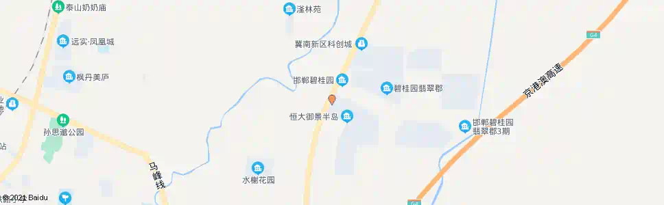 邯郸滏淼生态园_公交站地图_邯郸公交_妙搜公交查询2025