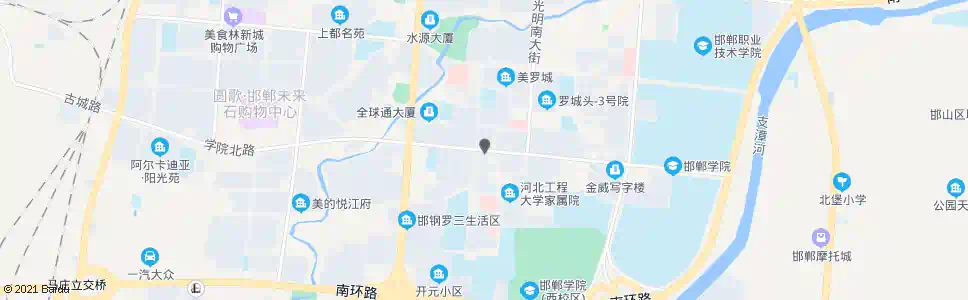 邯郸学院北路怡园街口_公交站地图_邯郸公交_妙搜公交查询2025