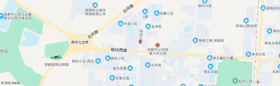 邯郸前进大街联纺路口_公交站地图_邯郸公交_妙搜公交查询2025