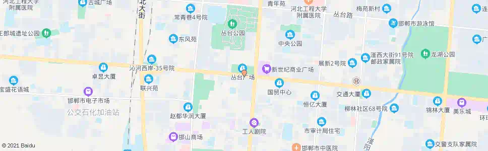 邯郸丛台广场_公交站地图_邯郸公交_妙搜公交查询2025