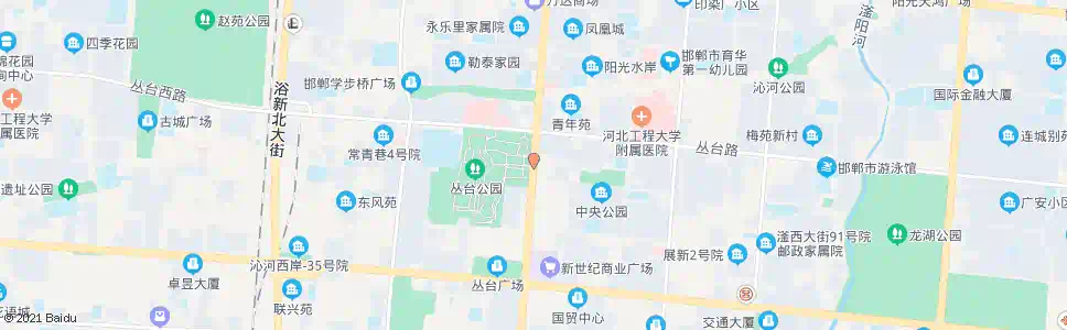 邯郸丛台公园_公交站地图_邯郸公交_妙搜公交查询2025