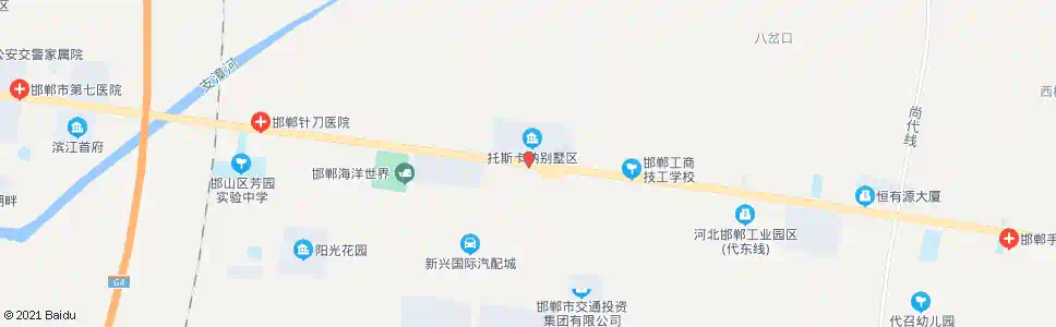 邯郸交警考试中心_公交站地图_邯郸公交_妙搜公交查询2025