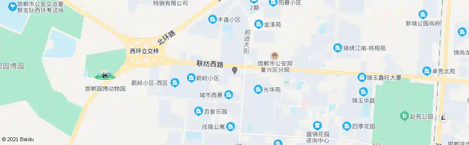 邯郸国际教育总局大唐西郡_公交站地图_邯郸公交_妙搜公交查询2025