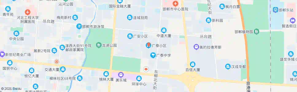 邯郸广泰小区_公交站地图_邯郸公交_妙搜公交查询2025