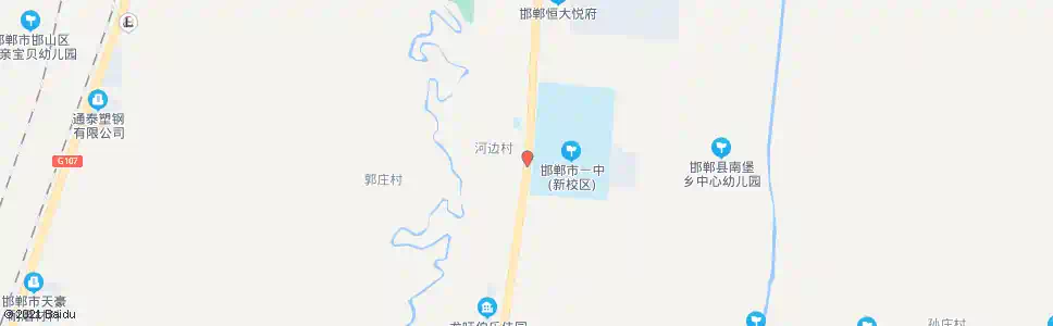 邯郸市一中_公交站地图_邯郸公交_妙搜公交查询2025