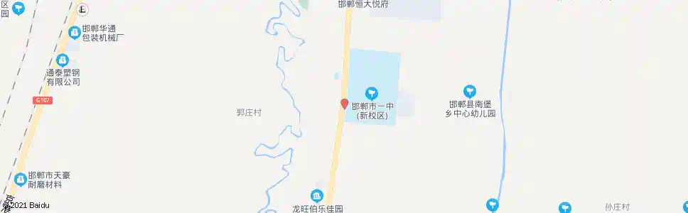 邯郸一中南校区_公交站地图_邯郸公交_妙搜公交查询2025