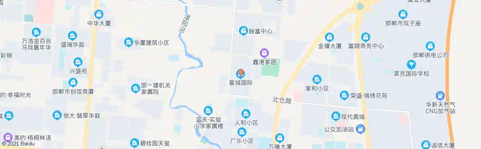 邯郸星城国际_公交站地图_邯郸公交_妙搜公交查询2025