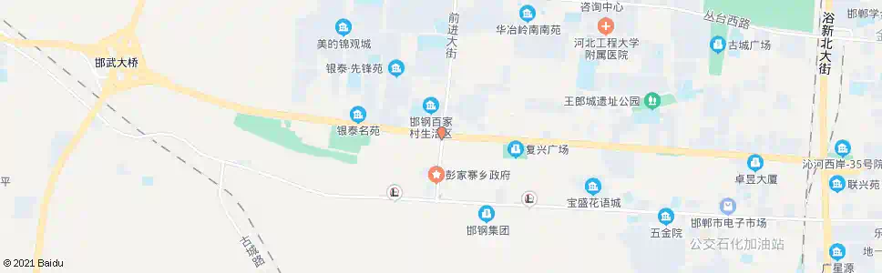 邯郸站前大街人民路口_公交站地图_邯郸公交_妙搜公交查询2025