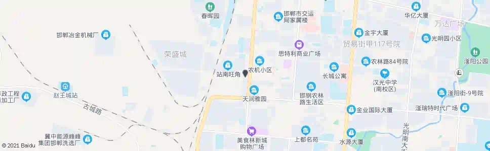 邯郸第一面粉厂_公交站地图_邯郸公交_妙搜公交查询2025