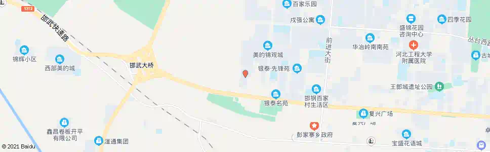 邯郸后百家小区_公交站地图_邯郸公交_妙搜公交查询2025