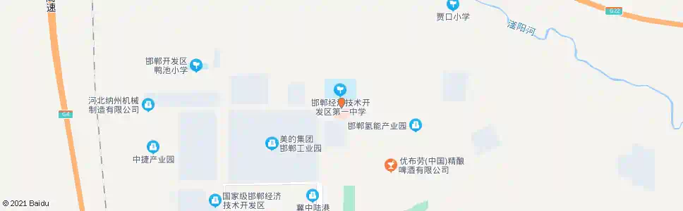 邯郸开发区中学_公交站地图_邯郸公交_妙搜公交查询2025